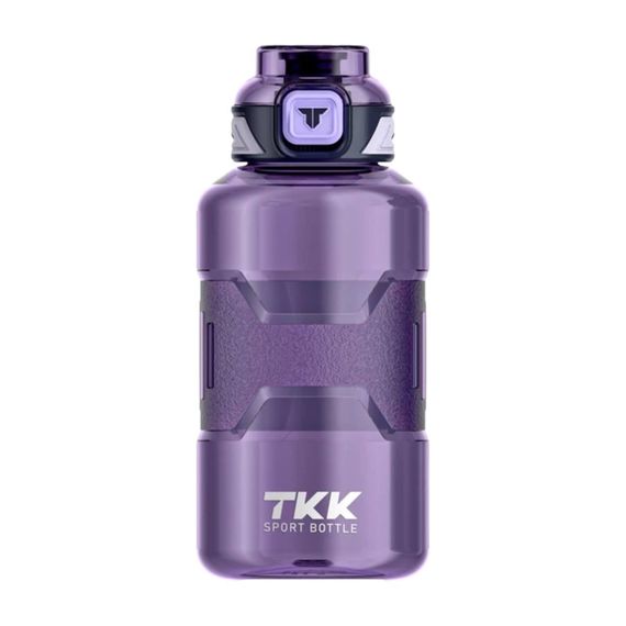 Спортивна пляшка TKK 1500 мл (1.5 л) — Фіолетова Tritan BPA-free, ударостійка еко-пляшка з антиковзкою вставкою | Зображення 1