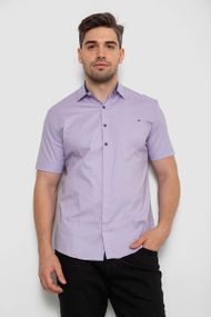 Рубашка мужская однотонная  -уценка, цвет сиреневый, 214R7117-U-1