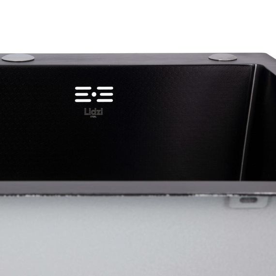 Lidz Handmade H6050HB Мойка для кухни интегрированная Decor Black PVD Honeycomb 2,5/0,5 мм LDH6050BDECPVD48371 | Зображення 5