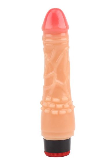 Вибратор реалистичный Chisa Keep Love Stud Dildo на батарейках, бежевый sexstyle | Зображення 2