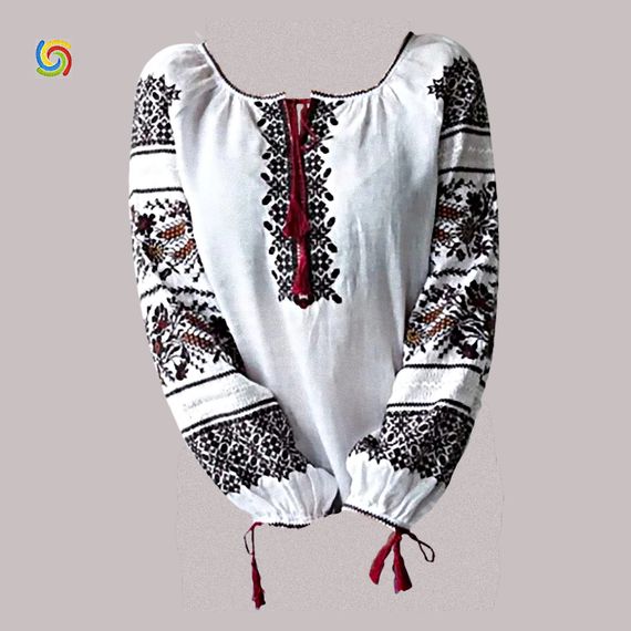 Рубашка Украинская вышиванка  444287610 цвет белый размер XL/XXL