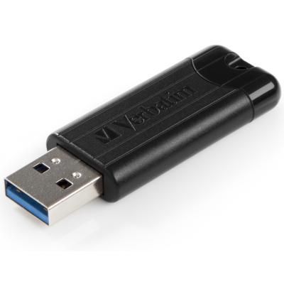 USB флеш накопичувач Verbatim 64GB PinStripe Black USB 3.0 (49318) | Зображення 3