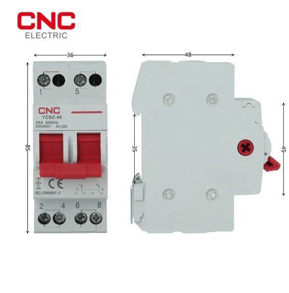 Ручной выключатель CNC переключатель AC on-off-on 40а | Зображення 4