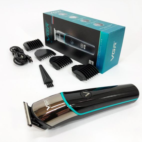 Електромашинка для волосся VGR V-291, Машинка для підстригання Машинка стрижки з безліччю насадок IB-84