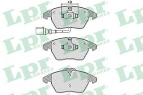 Колодка гальм. диск. AUDI A3, SEAT, SKODA, VW передн. (вир-во LPR) LPR 05P866 на VW GOLF VI (5K1)