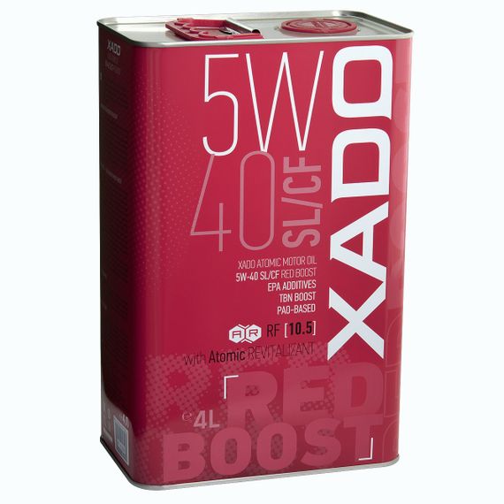 Синтетична олива XADO Atomic Oil SL/CF RED BOOST 5W-40  4л
