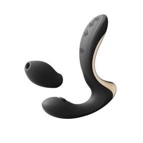 Вібратор-пульсатор з вакуумною насадкою Zalo – Talis G-Spot PulseWave Vibrator Obsidian Black Sex Aura