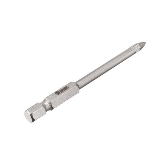 Свердло по склу та кераміці 5 мм, HEX 1/4" (6.35 мм) INTERTOOL SD-0285 | Зображення 1