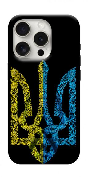 Чохол з картинкою Жовтоблакитний герб для Apple iPhone 16 Pro (6.3")