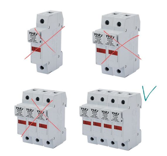 Запобіжник YHKJ від короткого замикання DC 15-32а 4P | Зображення 4
