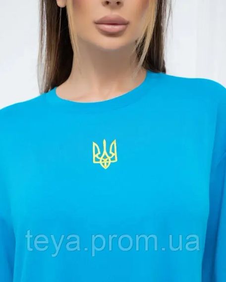 Футболка для жінок колір блакитний розмір S FI_007746 | Зображення 3