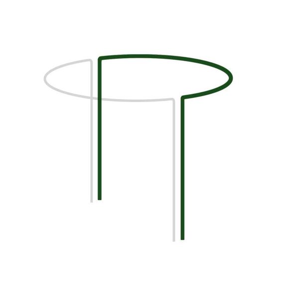 Опора для рослин Bradas кільцева 1/2 кола, 55см, Ø40 см (TYRP44055)