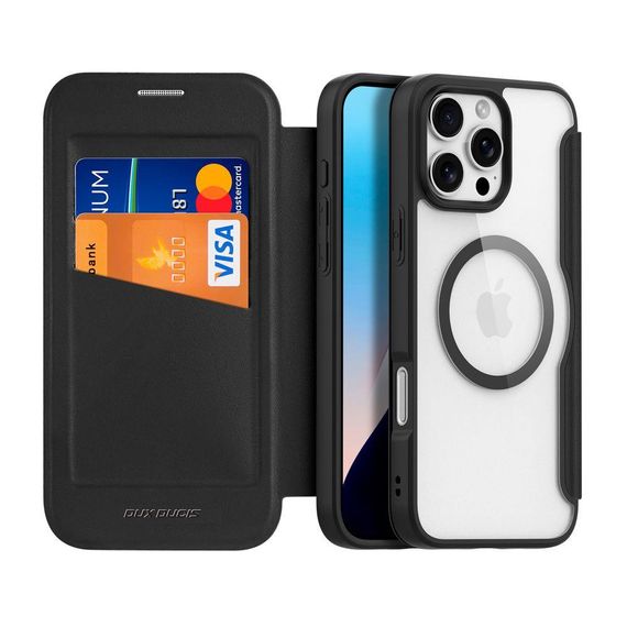 Чохол-книжка Dux Ducis Skin X Pro with MagSafe для iPhone 16 Pro Колір Black | Зображення 1