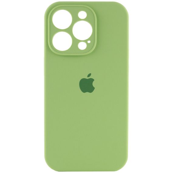 Чохол Silicone Case Full Camera Protective (AA) для Apple iPhone 16 Pro Max (6.9") М'ятний / Mint
