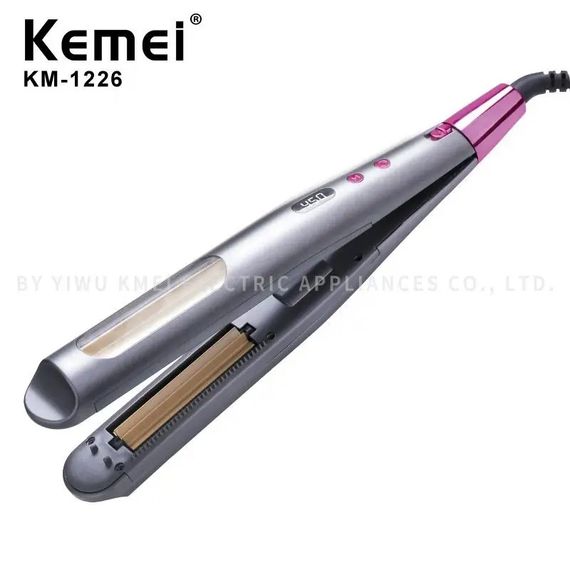 Компактний професійний прасок випрямляч для волосся з керамічним покриттям Kemei JB-KM-1226 | Зображення 4