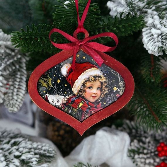 Творческий набор для создания 3-х елочных украшений "Vintage Christmas" FDCKW-053 | Зображення 7