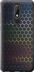 Чехол на Nokia 5.1 Переливающиеся соты "498u-1529-17620"