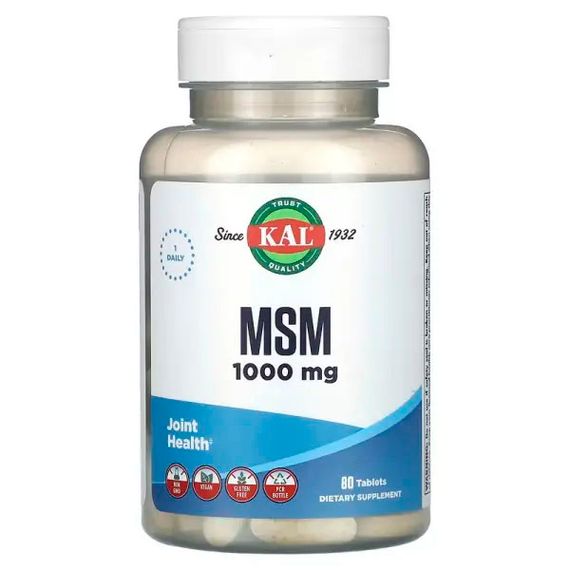 Комплекс для суглобів KAL MSM 1000 mg 80 Tabs