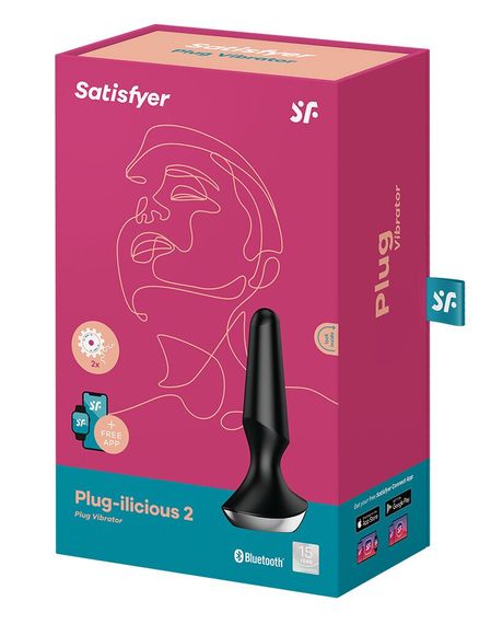 Анальна смарт-вібропробка Satisfyer Plug-ilicious 2, Чорний | Зображення 4