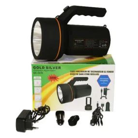Світлодіодний ліхтарик на акумуляторі Gold Silver GS-2670 з бічною панеллю