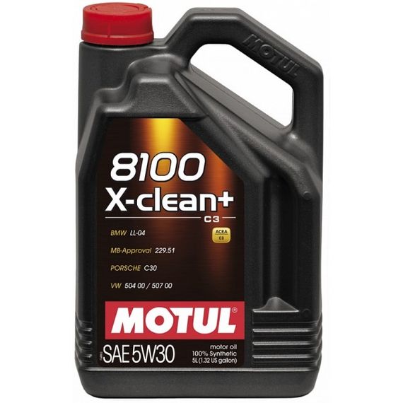 Моторна олива Motul 8100 X-clean + 5W-30 5л.