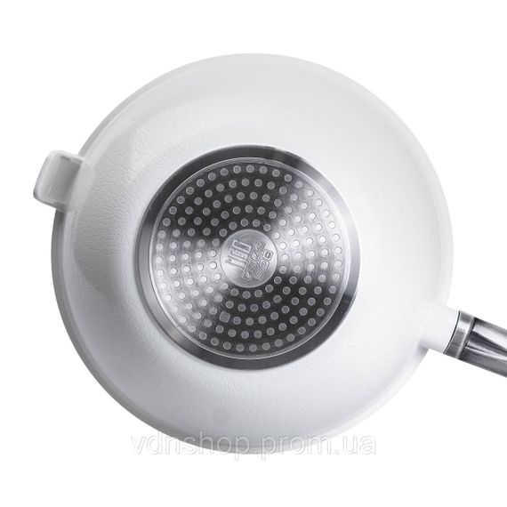 Алюминиевая сковорода 5.6 л с керамическим антипригарным покрытием Ø 30 см Белая MGC HP-4-460W | Зображення 2