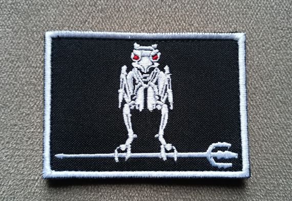 Шеврон 78 полку ДШВ (чорний)