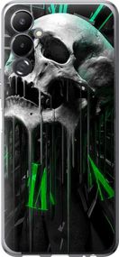 Чехол на Tecno Pova 4 LG7n Череп-часы "4100u-2967-17620"