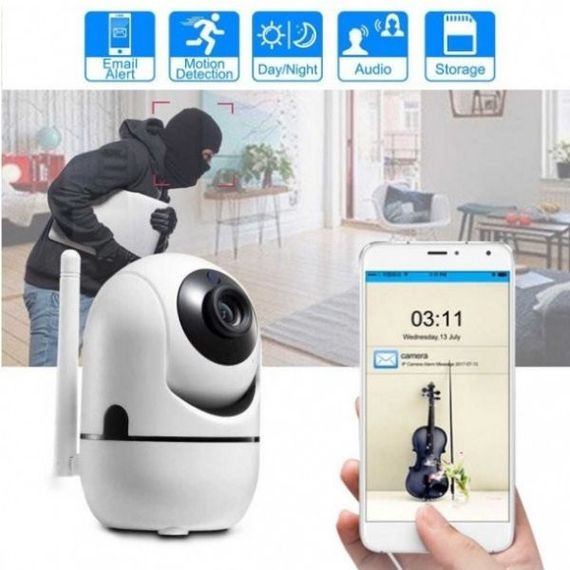 Бездротова поворотна IP камера WiFi microSD UKC Y13G 1mp з розпізнаванням облич | Зображення 3