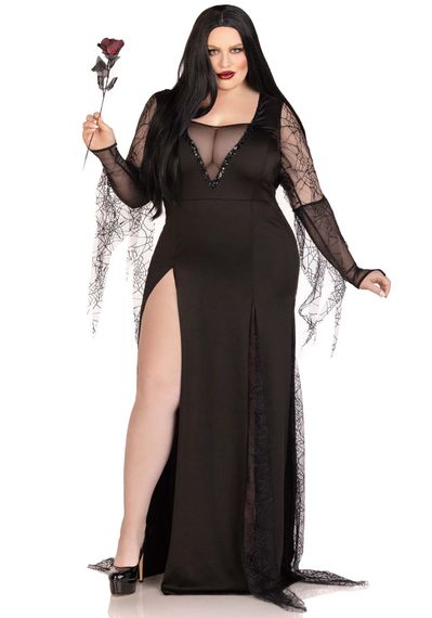 Костюм Мортіші Аддамс Leg Avenue Sexy Spooky Morticia 1X–2X | Зображення 2