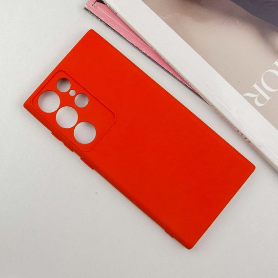 Чехол Silicone Cover Lakshmi Full Camera (AA) для Samsung Galaxy S25 Ultra Красный / Red | Зображення 1