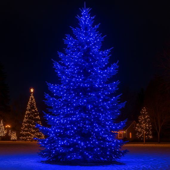 Гірлянда Різдвяна фея вулична 50 м 500 LED білий провід Синій CF500L50MWBL | Зображення 2