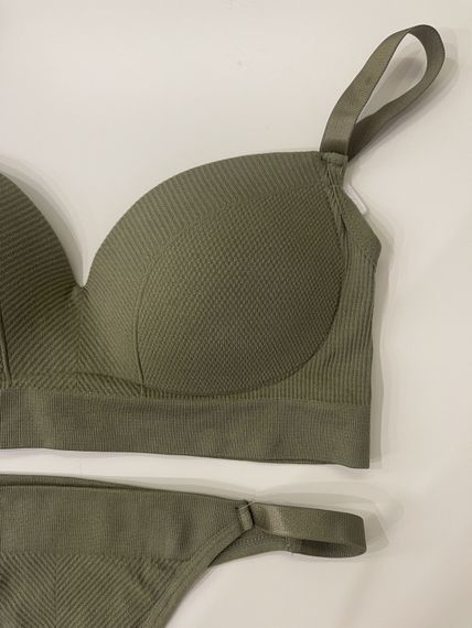 Комплект бюстгальтер і трусики Beisdanna 1306 Хакі One Size | Зображення 5