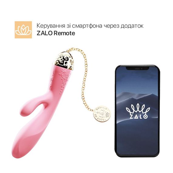 Смартвібратор-кролик Zalo — Rosalie Rouge Pink | Зображення 1