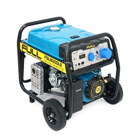 Генератор бензиновий FULL FGL 8000LE, 1-фазний 230V, 50Hz, 8.1kVA/6.5kW, бак 28 л, витрата 2.6 л/год, пуск: ручний/стартер (без