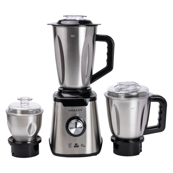 Блендер з чашею 1.5 літра для коктейлів та смузі портативний 2 режими швидкості з кавомолкою 1000 Вт Sokany SK-187 | Зображення 6