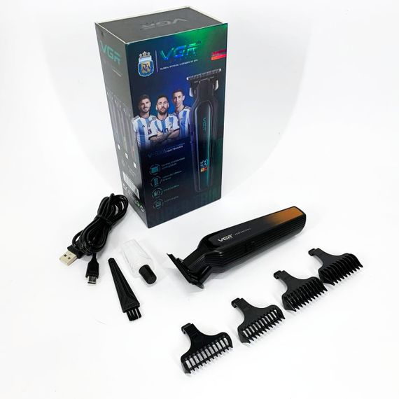 Электрическая машинка для стрижки с насадками VGR, Машинка для стрижки волос и бритья NZ-43 | Зображення 2