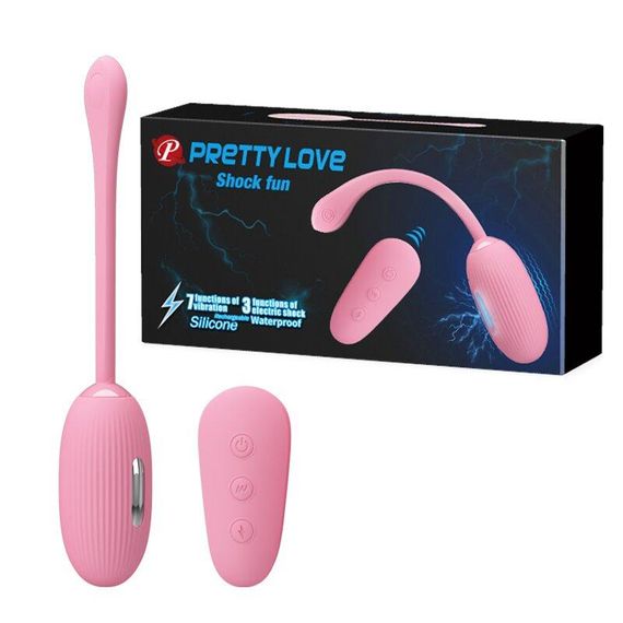 Віброяйце-електростимулятор Pretty Love "Shock Fun" BI-014609W-1 sexstyle