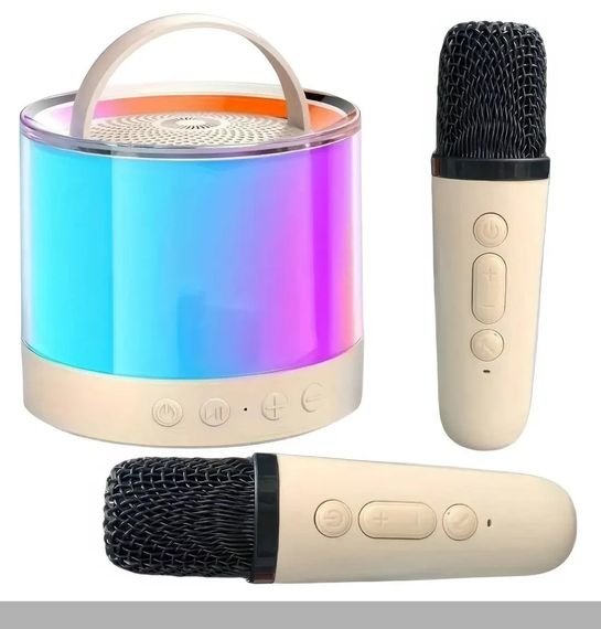 Портативна Bluetooth колонка з LED підсвічуванням і двома мікрофонами чорна XPRO K18 (47748-K18_306)