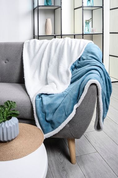 Ковдра флісова Soho 200х220 см Plush hugs Silver blue | Зображення 3