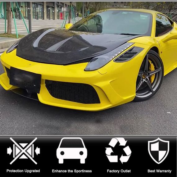 Капот (2011-2013, Карбон) для Ferrari 458 Italia рр | Зображення 1