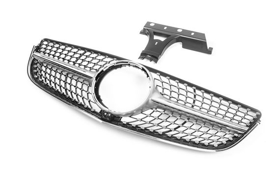 Передня решітка (2014-2016, Diamond Silver) для Mercedes E-сlass coupe C207 рр | Зображення 2