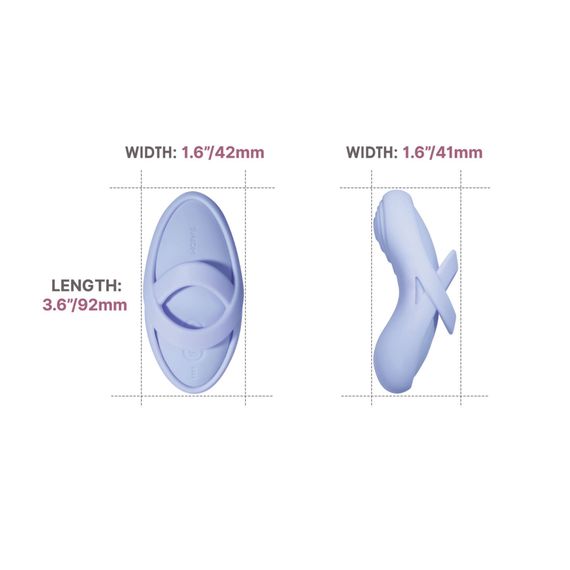 Кліторальний вібратор Svakom Echo 2 Sky Blue | Зображення 5
