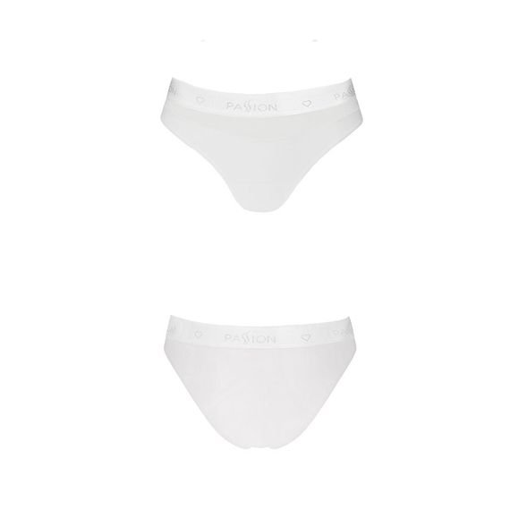 Трусики з прозорою вставкою Passion PS006 PANTIES M, white | Зображення 3