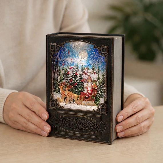 Новогодняя книга с подсветкой XMAS WDL-24023A 19,1 см | Зображення 4