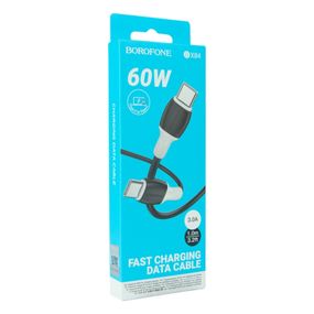 Кабель для зарядки телефона. USB Borofone BX84 60W (20V/3A) Type-C to Type-C