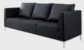 Трехмесный диван Snite Sleek Черный Экокожа SLEEK_9655_M3_MC_0201