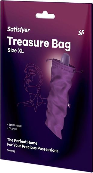 Чохол для вібратора Satisfyer Treasure Bag XL Violet Sex Aura | Зображення 2