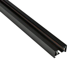Трековий шинопровід PROLUM™ M27; 220V; Накладний \ Підвісний  - P27; Чорний 1М