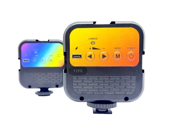 Лампа LED RGB с креплением для телефона WR-R1 | Студийный накамерный свет 3000-7000K